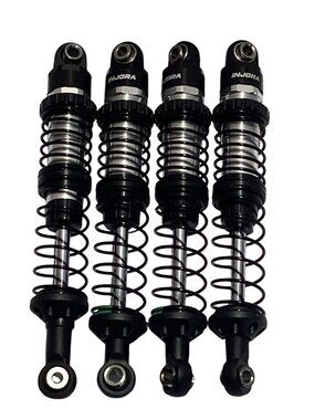 INJORA 90MM Shocks Long Threaded Shock Absorber Oil Damper  Multiple Springs Kit